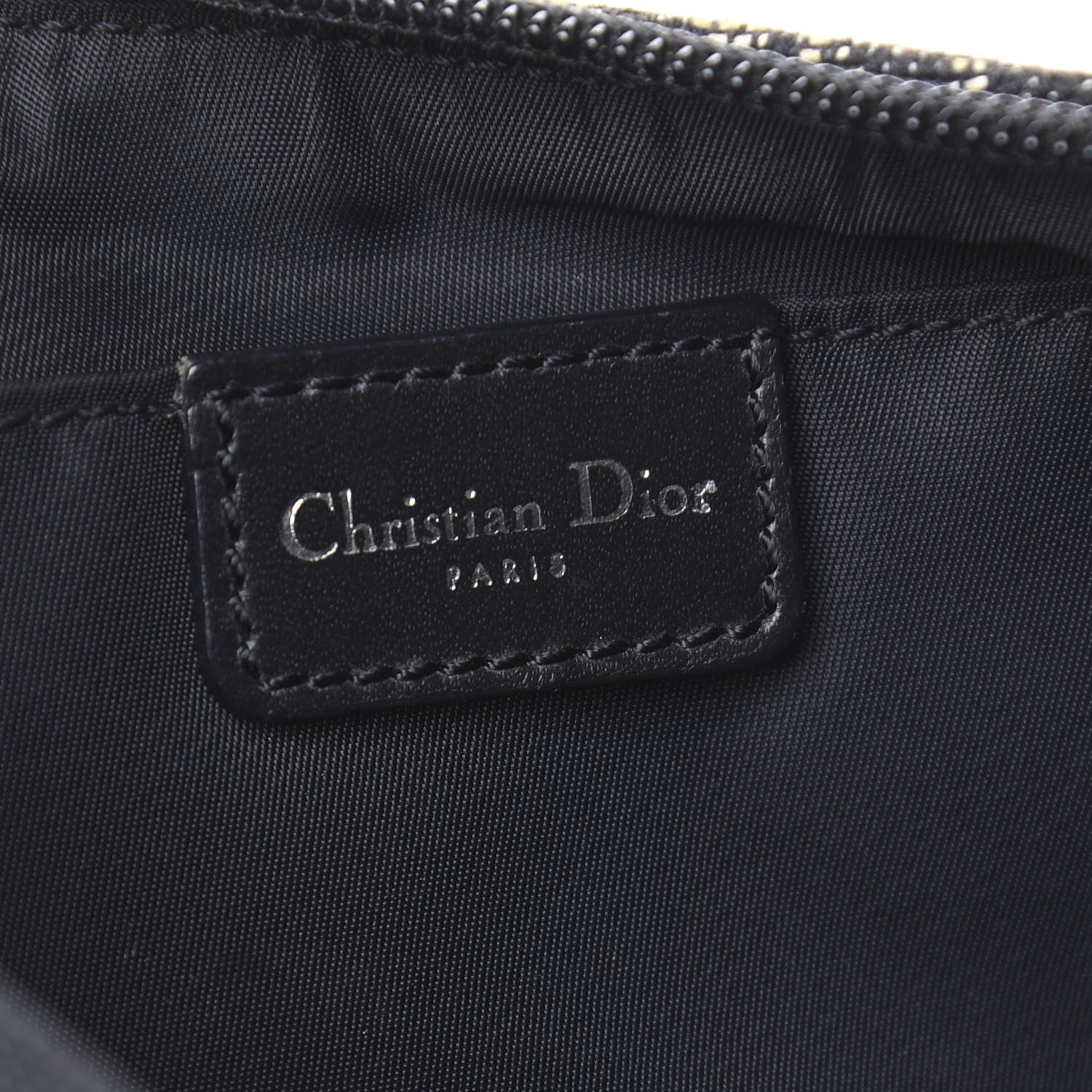 Christian Dior Monogram Shoulder Bag Pochette Black 6 of 18