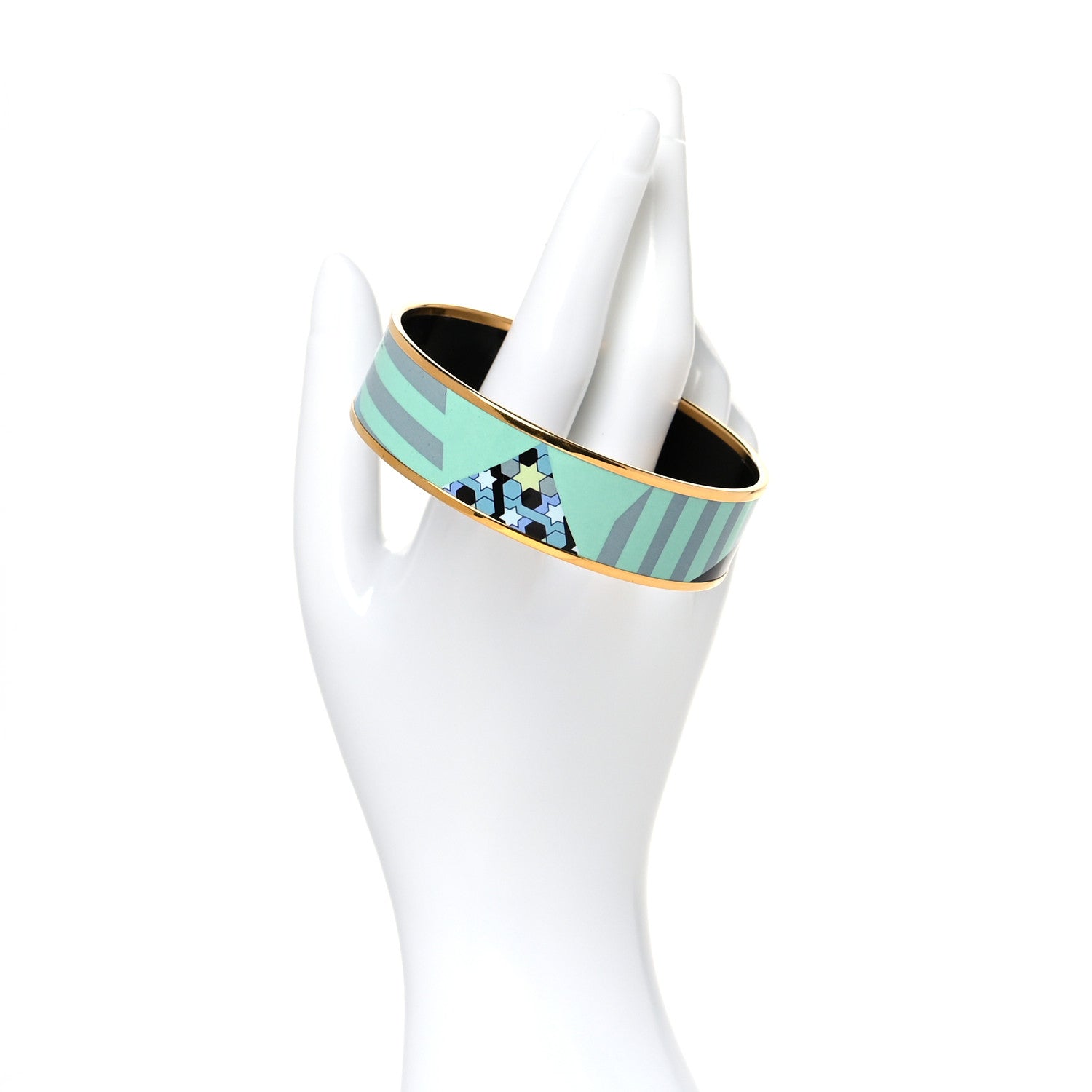 Hermes Enamel Printed Wide Bracelet 70 2 of 5