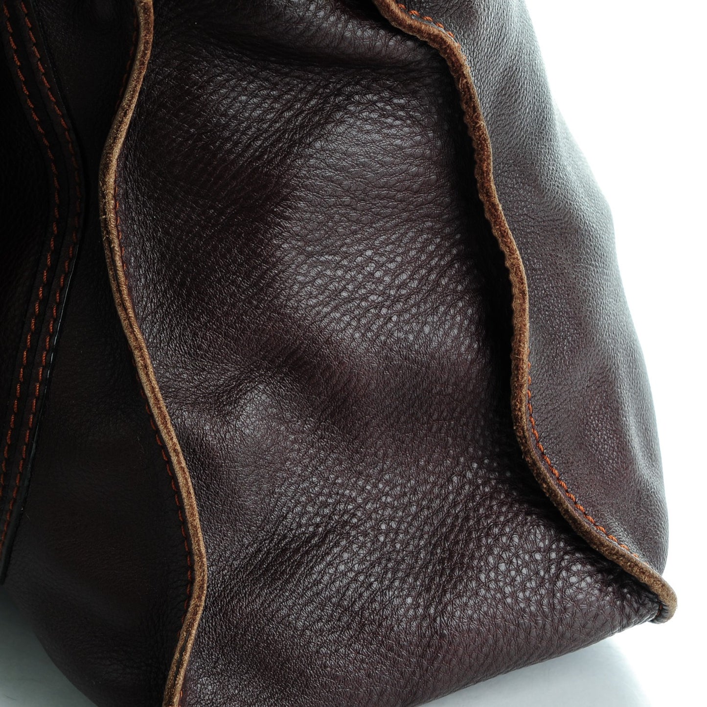 Calfskin Large Marcie Satchel Moka