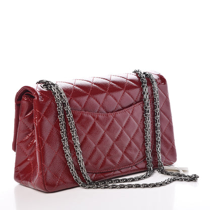 Chanel Patent Caviar Quilted 2.55 Reissue 226 Flap Burgundy 3 of 11