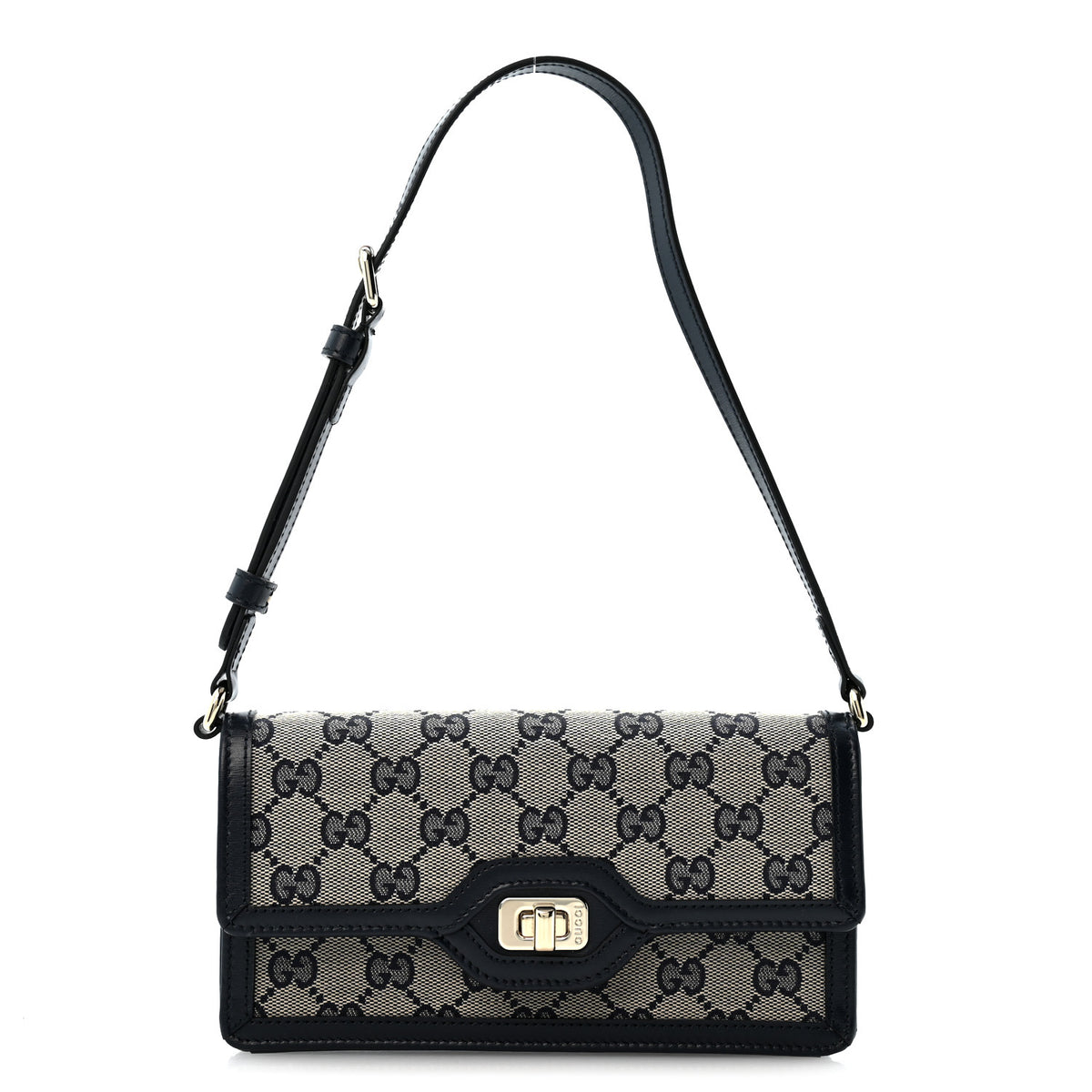 Gucci GG Monogram Mini Luce Shoulder Bag Beige Blue 1 of 11