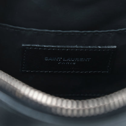 Saint Laurent Lambskin Y Quilted Monogram Loulou Cosmetic Case Black 6 of 8
