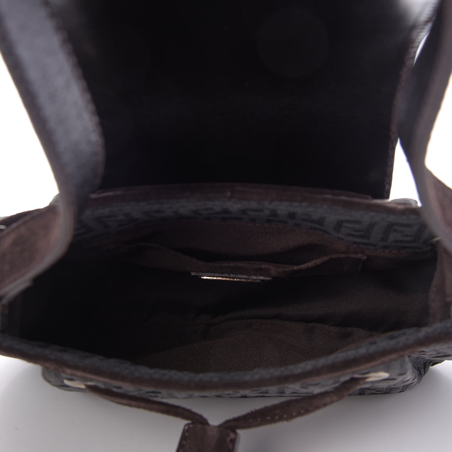 Fendi Zucchino Suede Baguette Brown 5 of 8