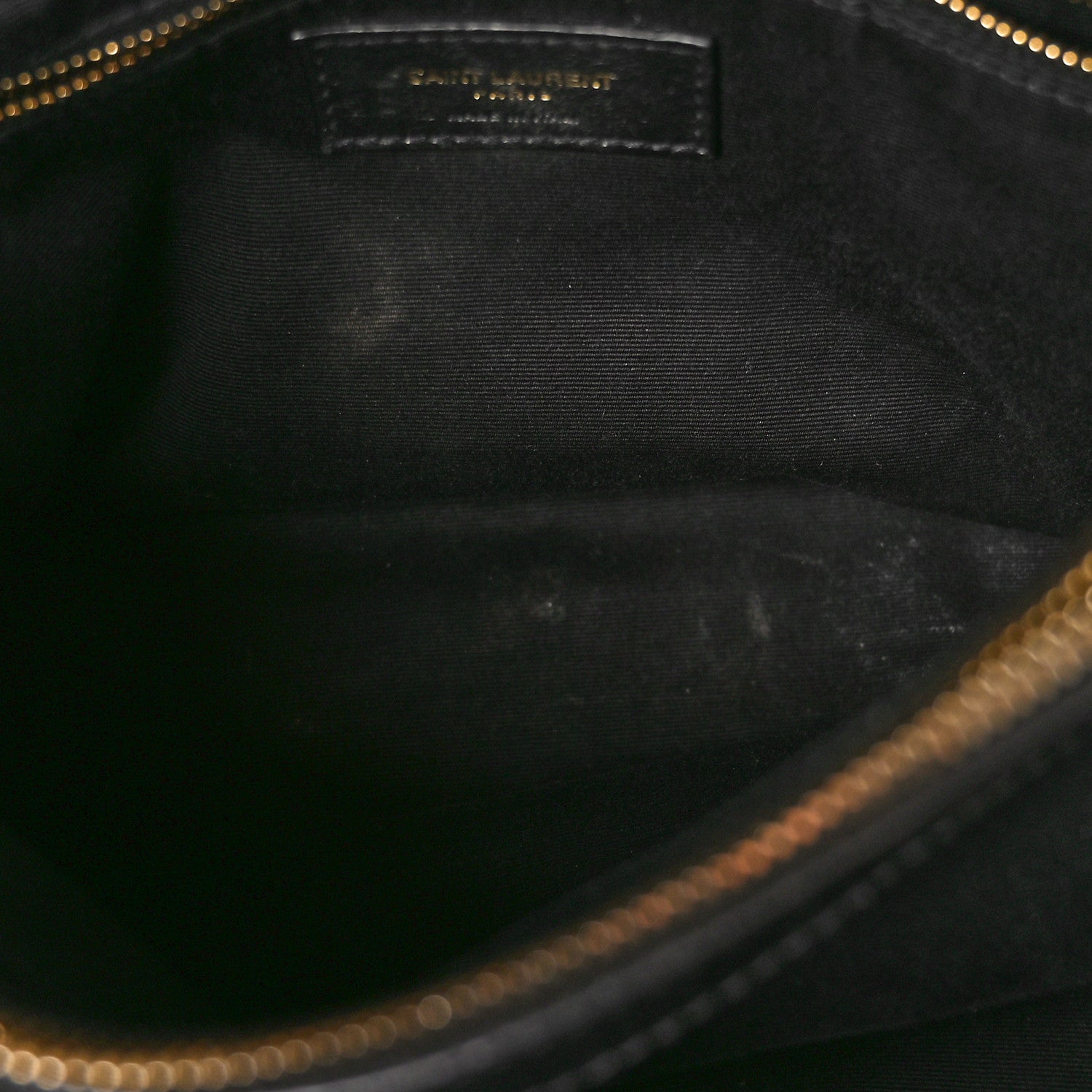 Saint Laurent SAINT LAURENT Calfskin Y Quilted Monogram Medium Loulou Chain Satchel Black 5 of 13