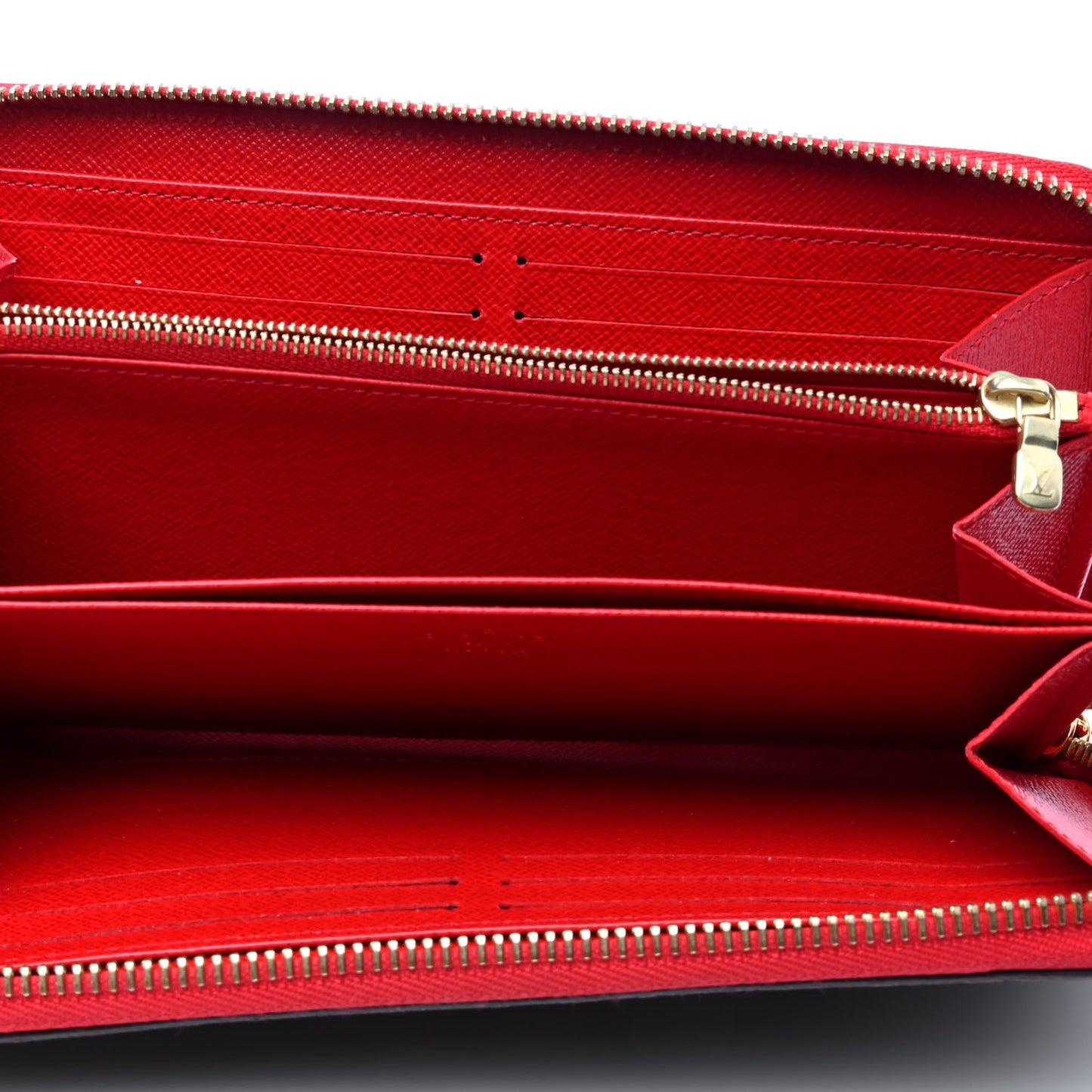 Monogram Pompon Zippy Wallet Coquelicot