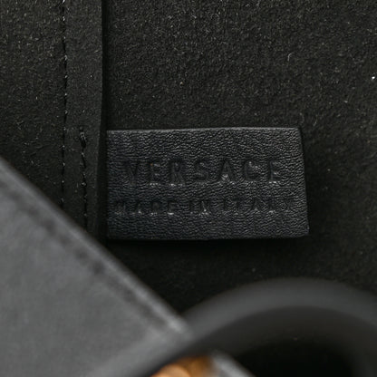 Versace Calfskin Palazzo Tote Black 6 of 10