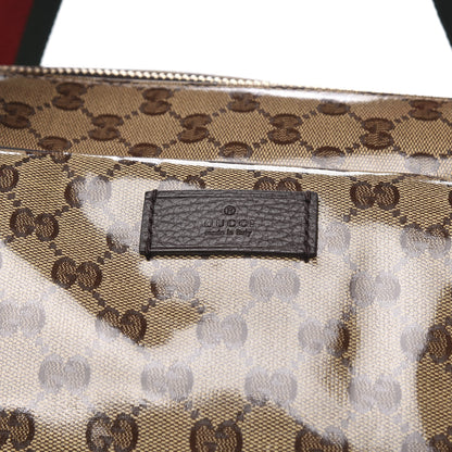 Gucci Crystal Monogram Web Large Carry On Duffle Bag Brown 9 of 9