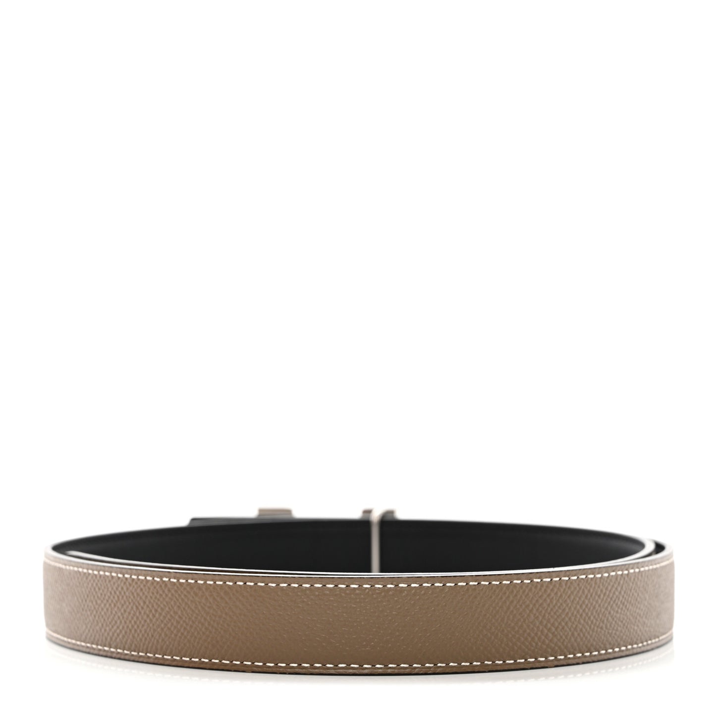 Epsom Swift 24mm Mini Constance Guilloche H Belt 85 Etoupe Black