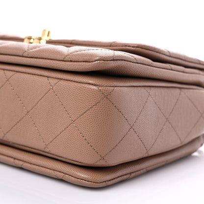 Chanel Caviar Quilted Coco First Flap Beige 9 of 11
