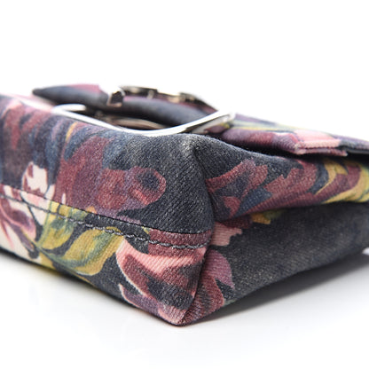3.1 Phillip Lim 3.1 Denim Painted Alix Soft Flap Clutch Black 8 of 10