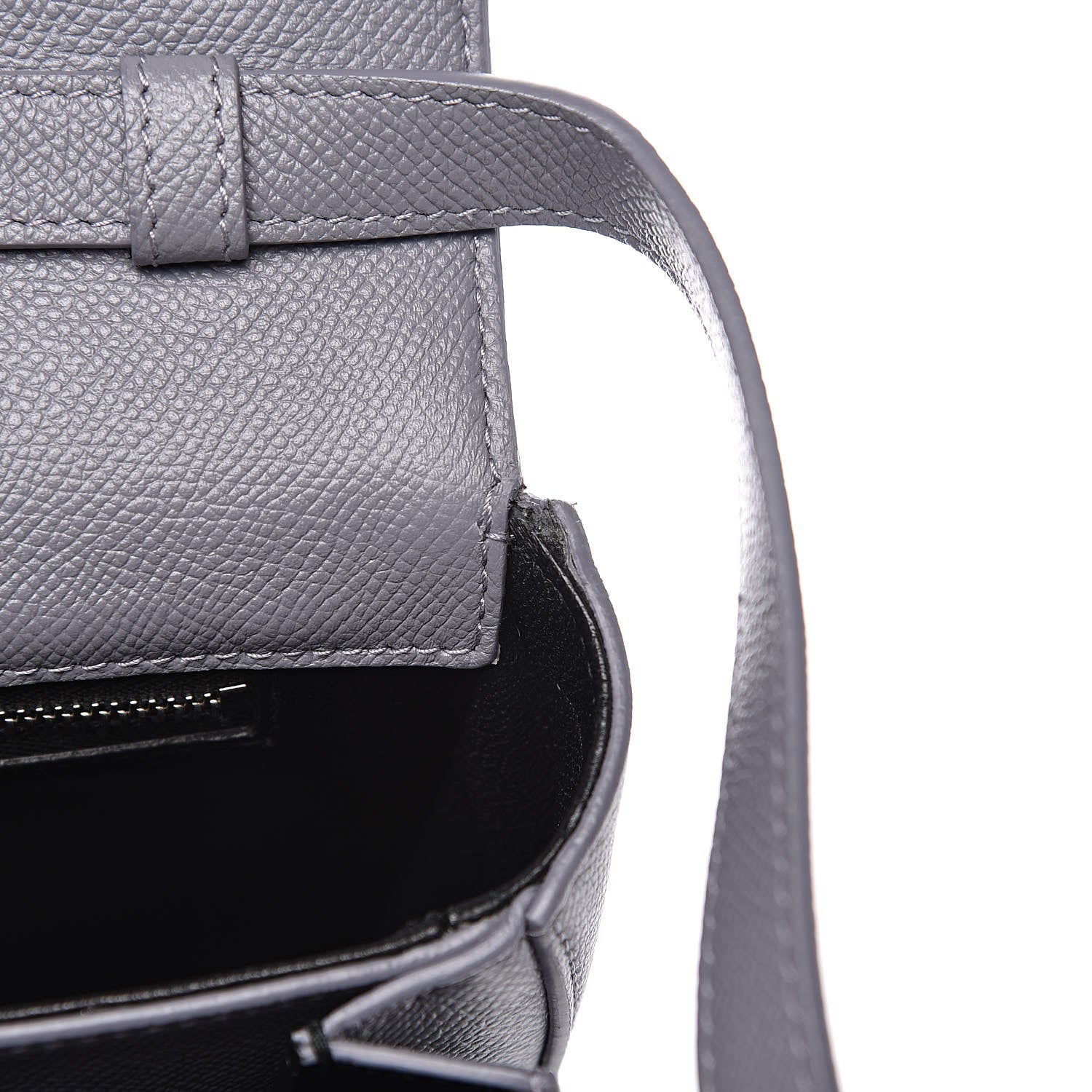 Balenciaga Grained Calfskin Logo S Ville Day Bag Gris Perle Fonce White 11 of 11