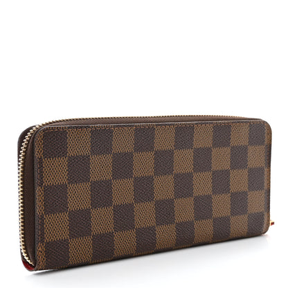 Louis Vuitton Damier Ebene Clemence Wallet Cherry 3 of 11