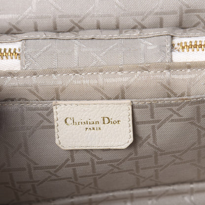 Christian Dior Lambskin Cannage Vanity Case White 6 of 9