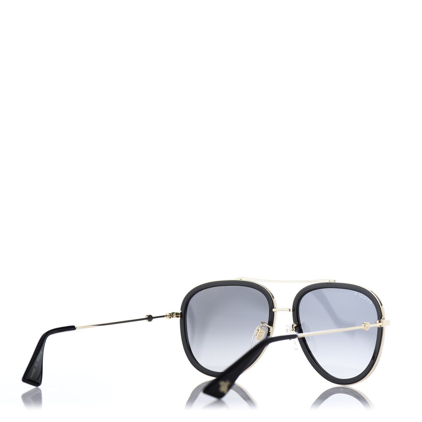 Aviator Sunglasses GG0062S Black Gold