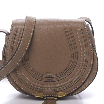 Chloe Calfskin Mini Marcie Round Crossbody Bag Nut 10 of 12