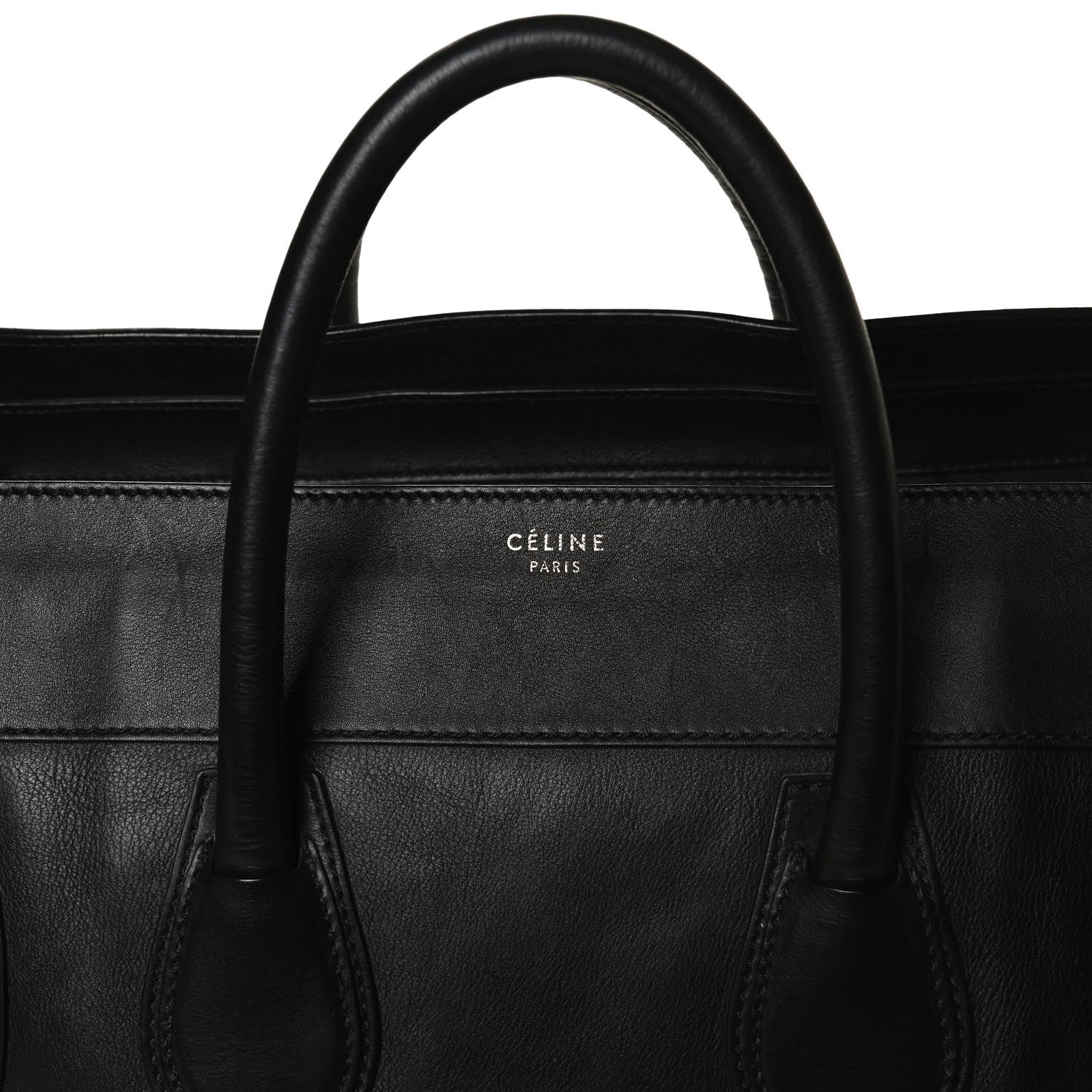 Celine Smooth Calfskin Medium Phantom Luggage Black 7 of 18