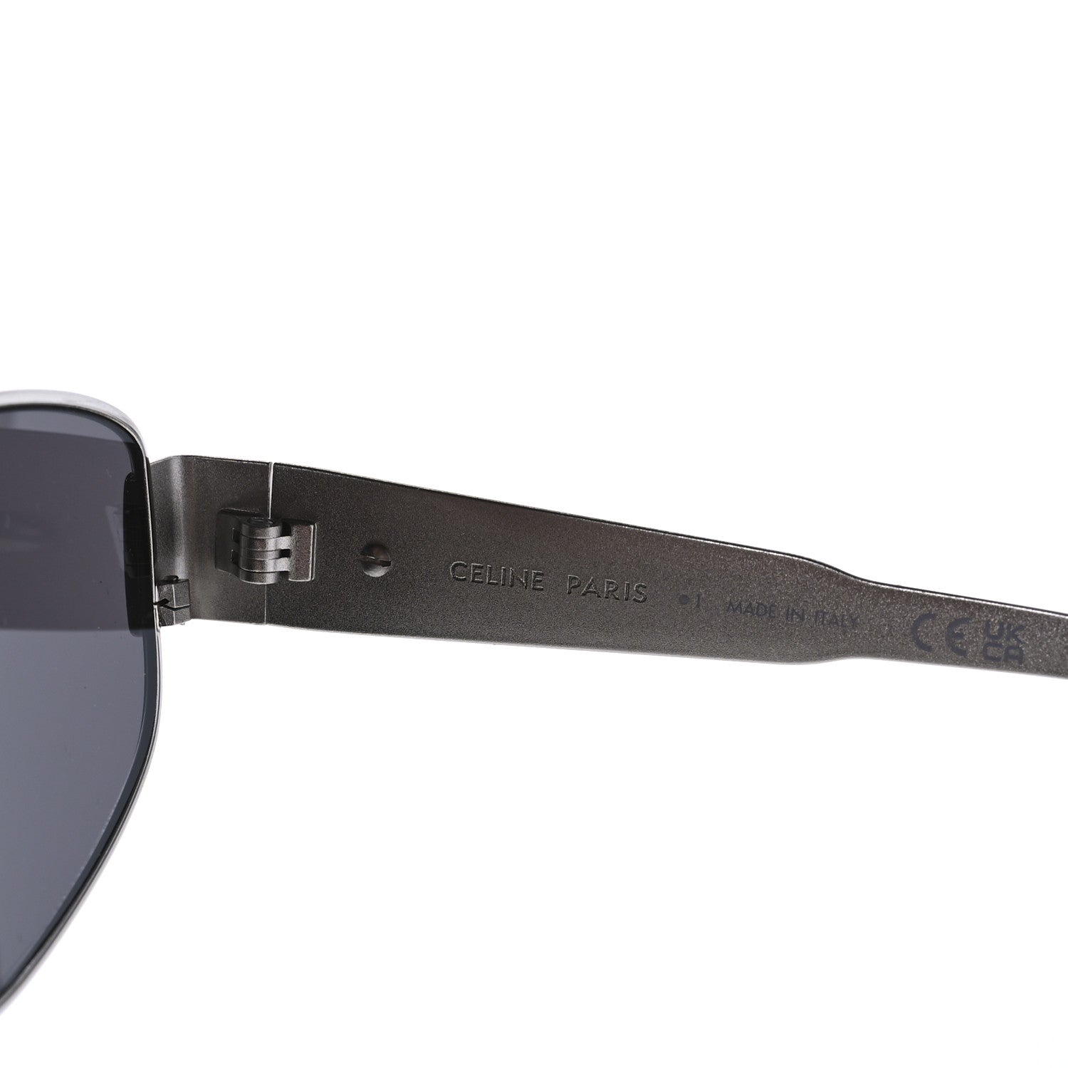 Celine Metal Triomphe 03 Sunglasses CL40281U Silver Smoke 5 of 7