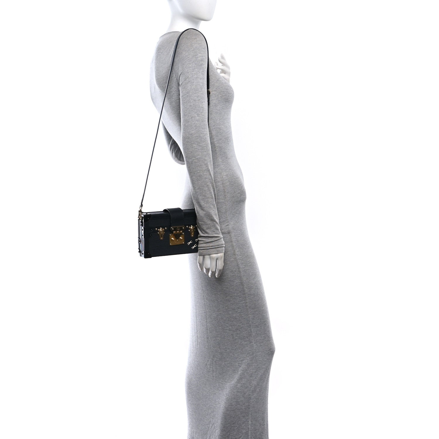 Louis Vuitton Epi Petite Malle Black 2 of 10