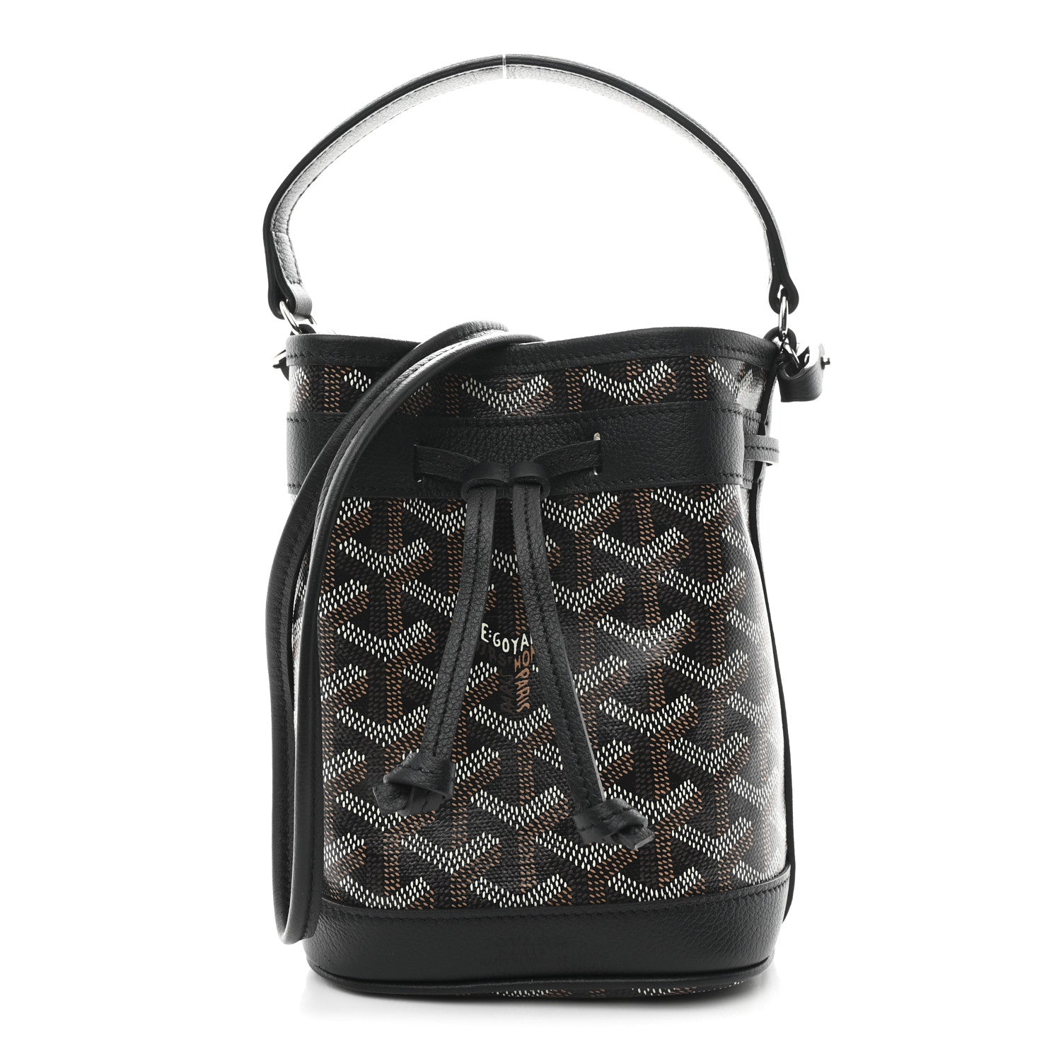 Goyard Goyardine Petit Flot Mini Bucket Bag Black 1 of 10