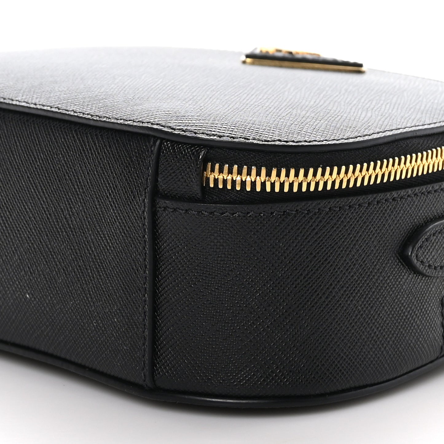Saffiano Lux Odette Crossbody Black