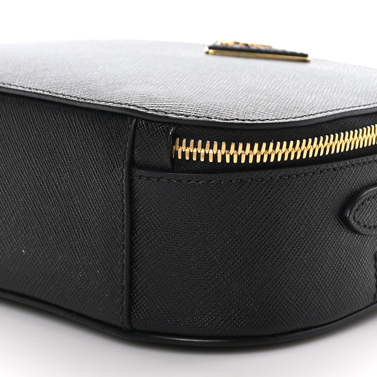 Prada Saffiano Lux Odette Crossbody Black 9 of 9