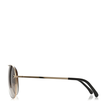 Chanel Metal Polarized Aviator CC Sunglasses 4189-T-Q Brown 3 of 8