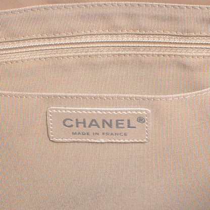 Chanel Lambskin Ostrich Quilted Patchwork Precious Symbols Tote 6 of 7