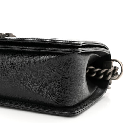 Chanel Caviar Quilted Medium Boy Flap Black 10 of 11