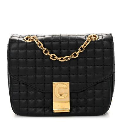 Celine Calfskin Quilted Small C Bag Black 1 of 10