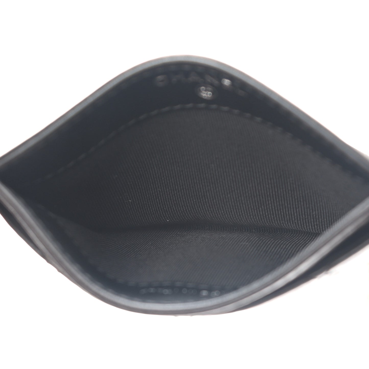 Aged Calfskin Quilted Reissue Card Holder So Black
