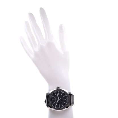 Gucci Stainless Steel Calfskin 44mm GG2570 Toscano Quartz Watch Black 2 of 8