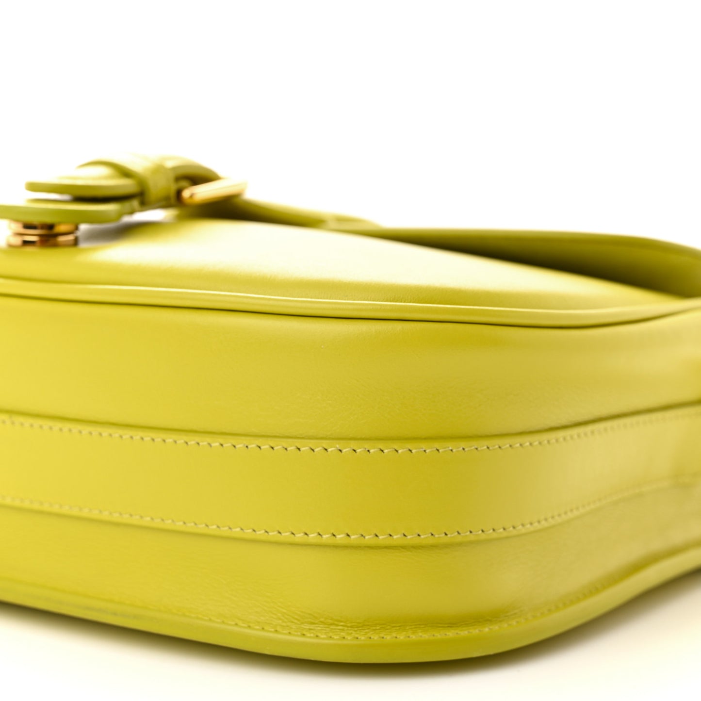 Box Calfskin Medium Bobby Flap Lime