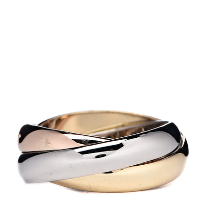 Cartier 18K Pink Yellow White Gold Classic Trinity Ring 49 4.75 3 of 5