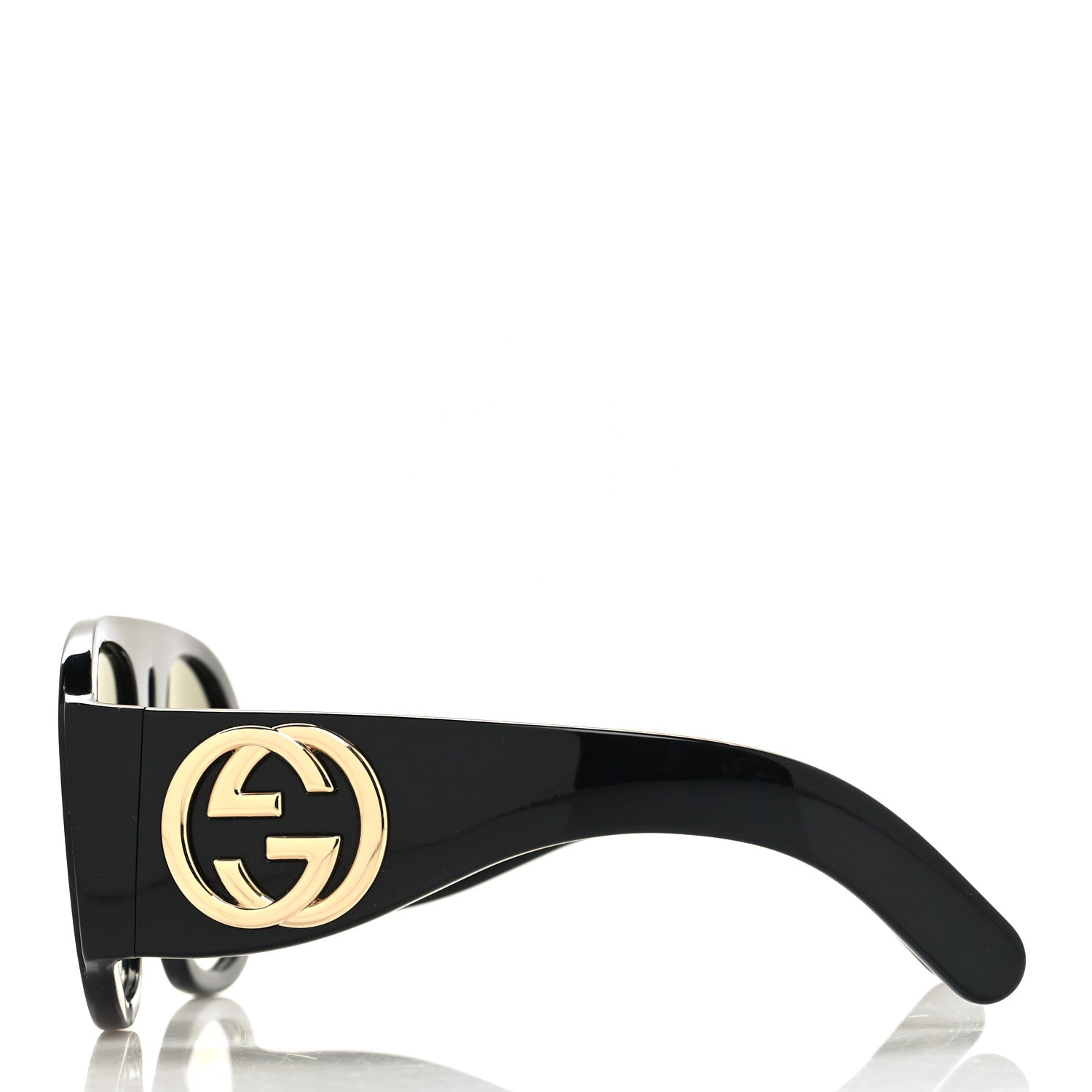 Gucci Oversized Aviator Sunglasses GG0152S Black 3 of 8