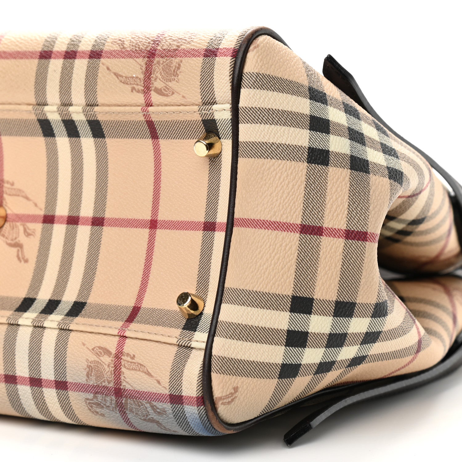 Burberry Haymarket Check Small Canterbury Tote Chocolate 8 of 15