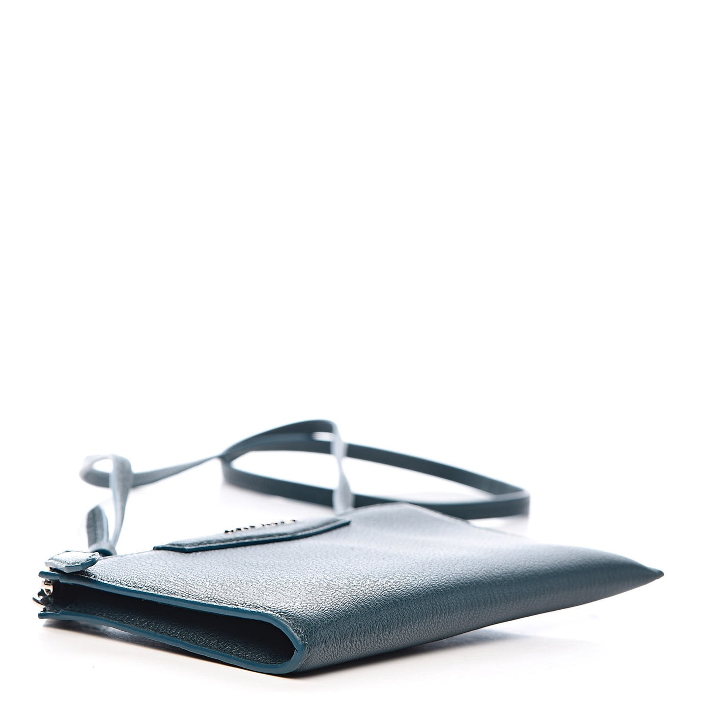 Grained Goatskin Antigona Crossbody Peacock Blue