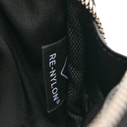 Prada Tessuto Nylon Compact Zip Around Coin Pouch Black 7 of 7