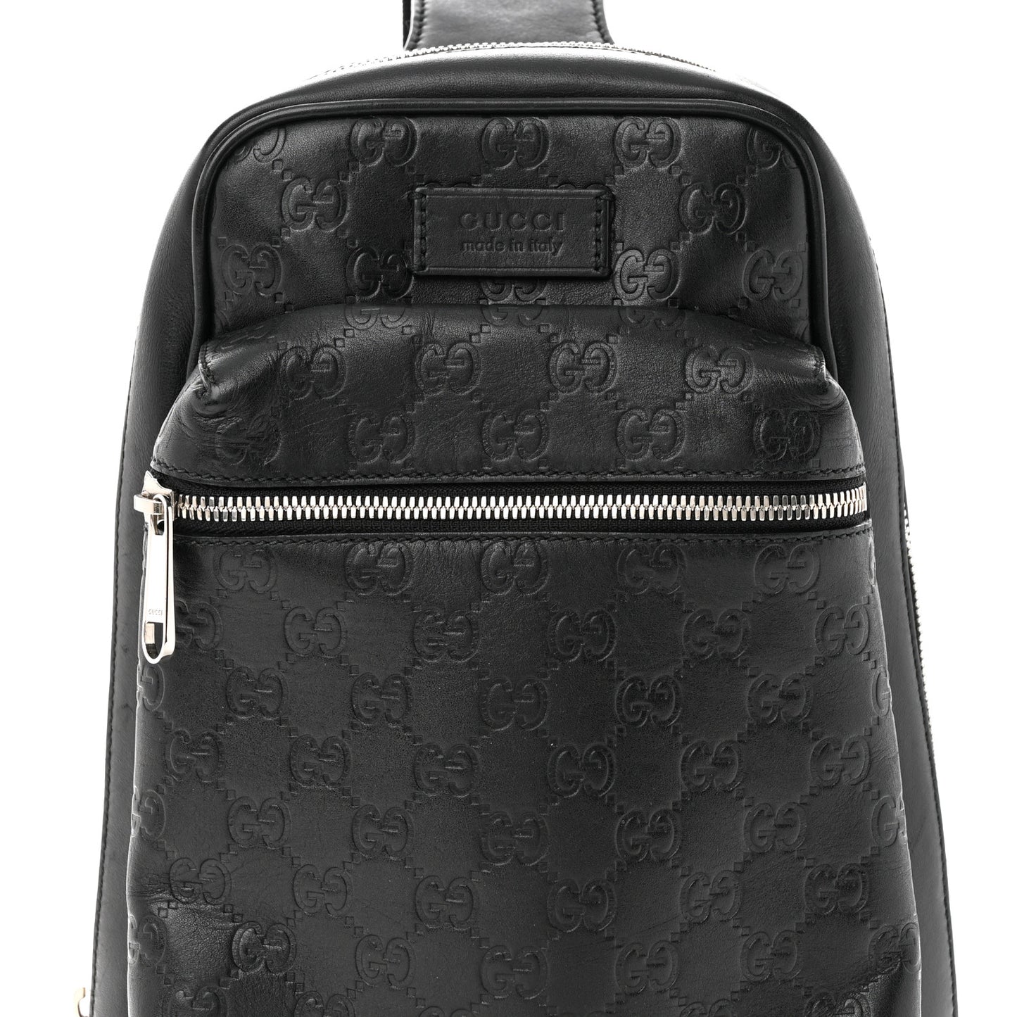 Guccissima Sling Backpack Black