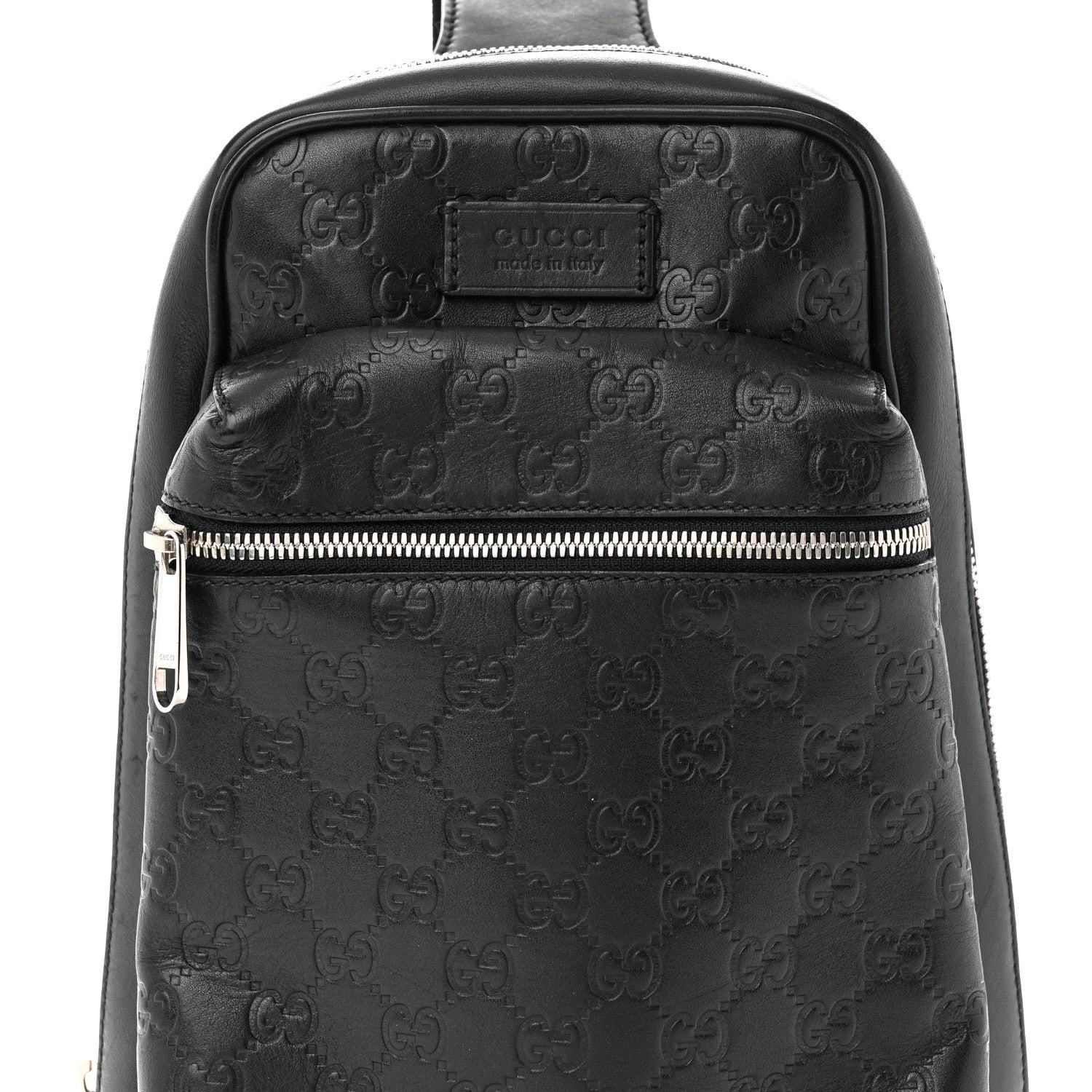 Gucci Guccissima Sling Backpack Black 8 of 12