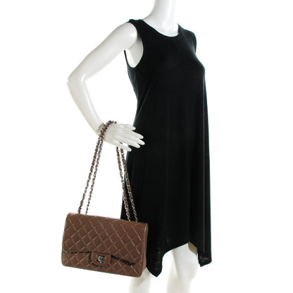 Chanel Caviar Quilted Jumbo Single Flap Brown 2 of 9