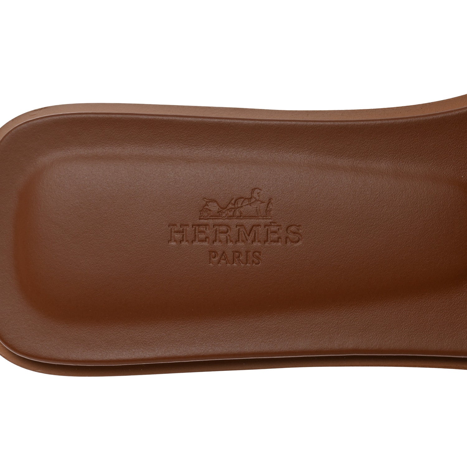 Hermes Box Calfskin Oran Sandals 38 Gold 7 of 9