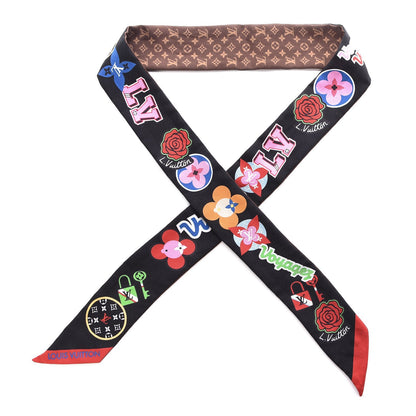 Louis Vuitton Silk Monogram LV Stories BB Bandeau Black 1 of 4