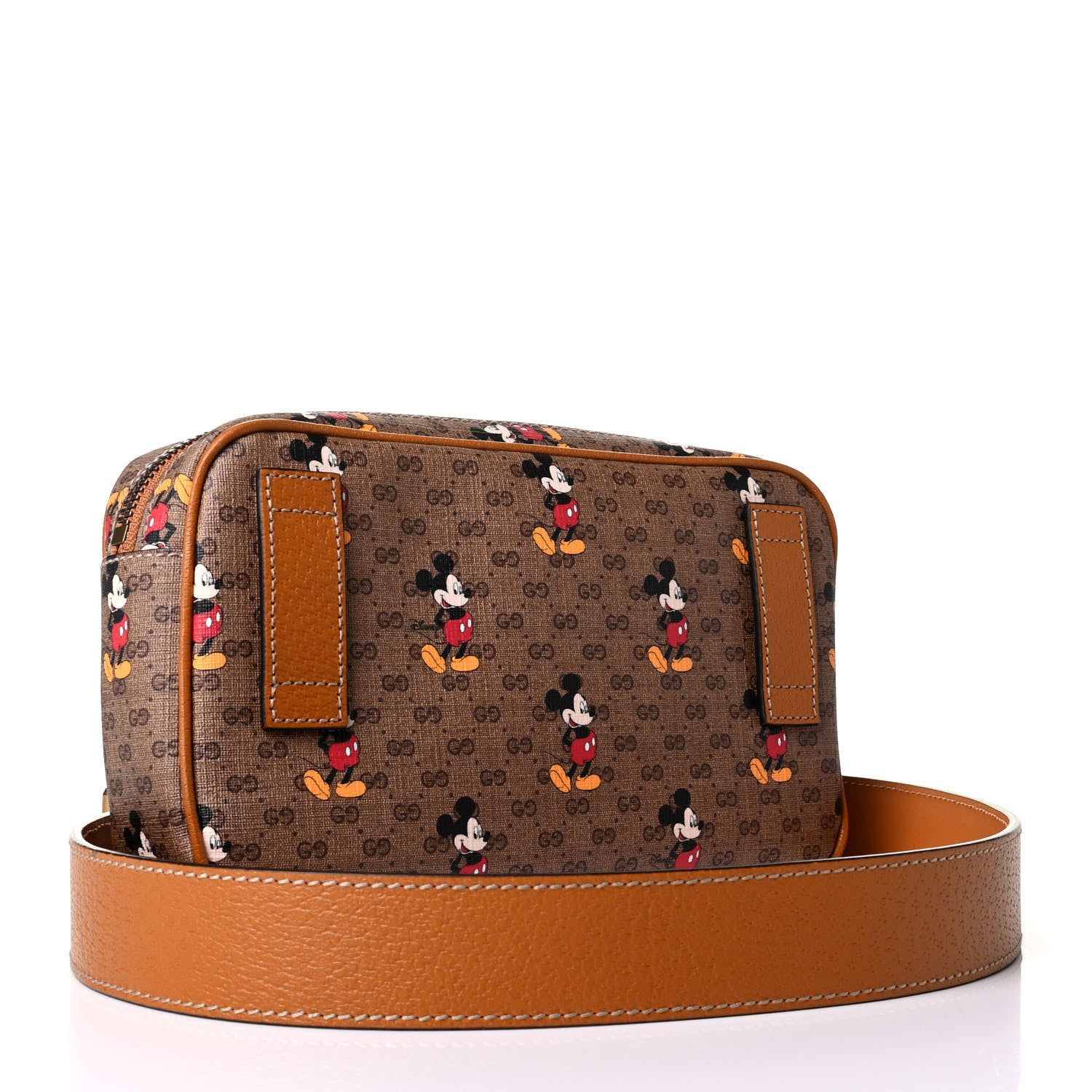 Gucci X DISNEY Mini Vintage GG Supreme Monogram Mickey Mouse Small Belt Bag 90 36 Beige Vintage Sun Oil 2 of 5