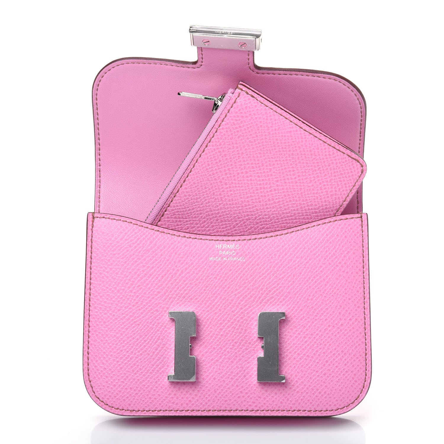 Hermes Epsom Constance Slim Wallet 5P Pink 10 of 15