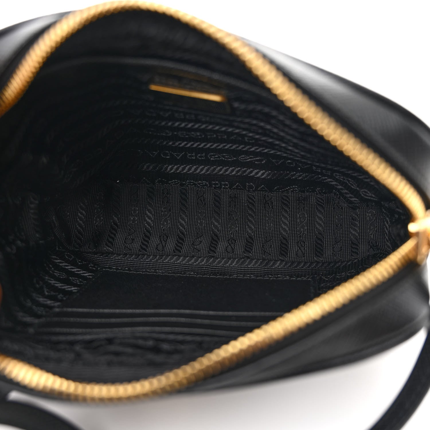 Prada Saffiano Lux Small Camera Crossbody Bag Black 5 of 10