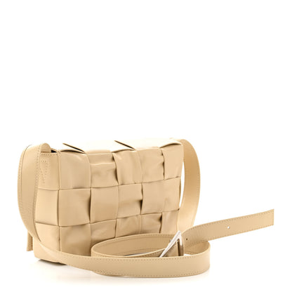 Bottega Veneta Brushed Calfskin Maxi Intreccio Crossbody Cassette Bag Porridge 3 of 10