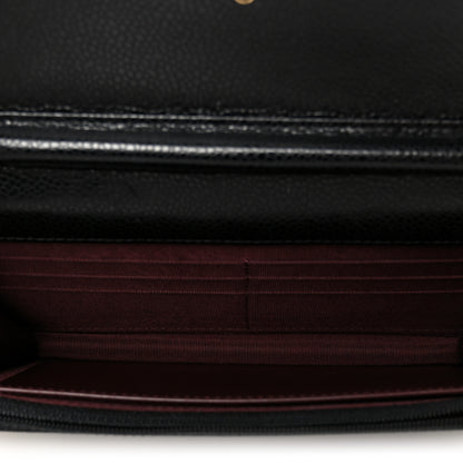 Chanel Caviar Quilted Wallet on Chain WOC Black 4 of 11
