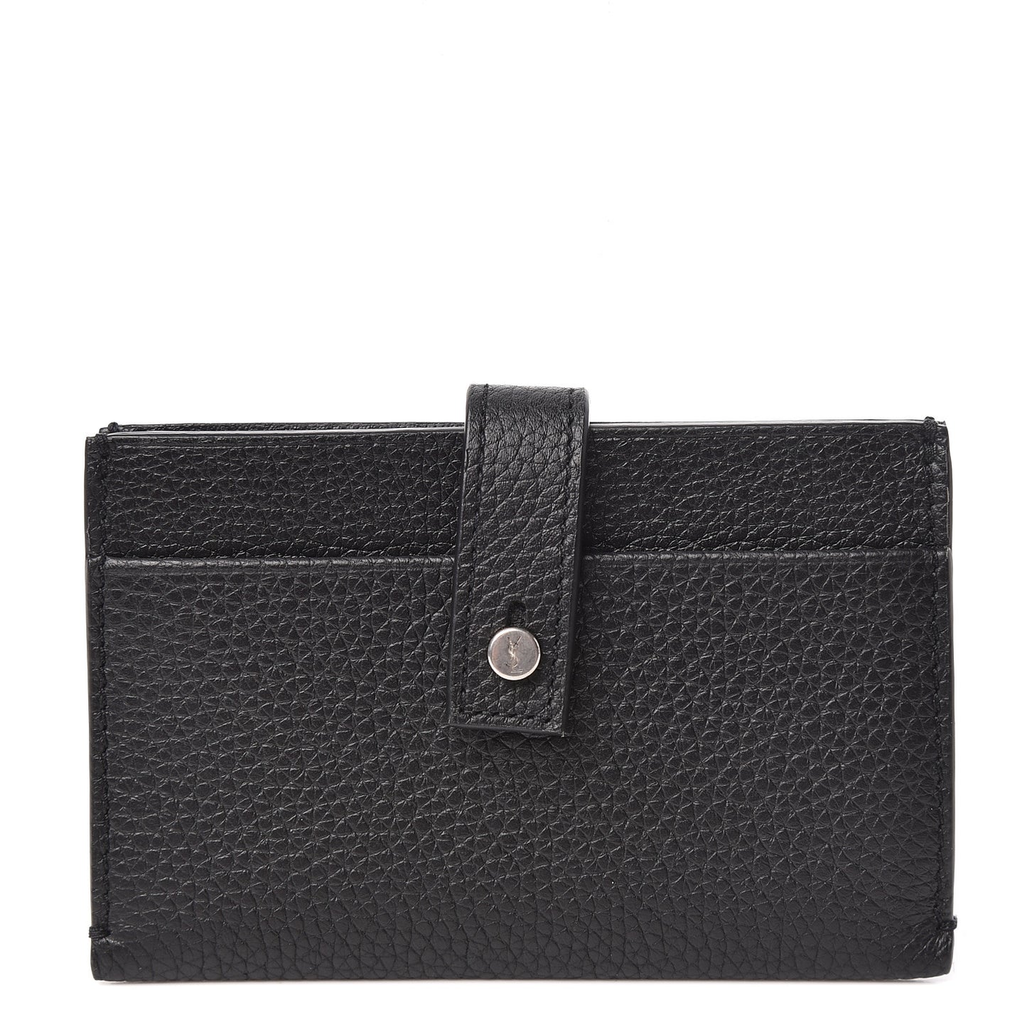Grained Calfskin Sac De Jour Souple Card Case Black