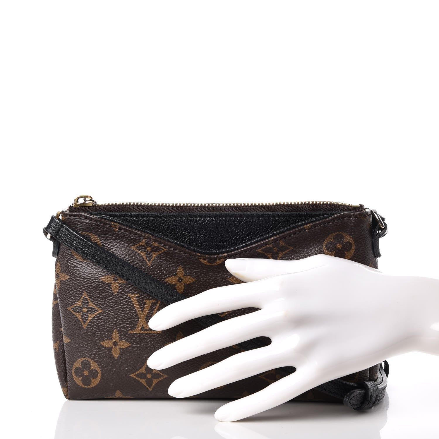Louis Vuitton Monogram Pallas Clutch Black 3 of 9