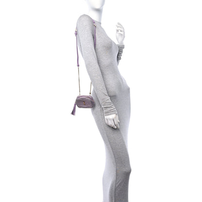 Saint Laurent Denim Matelasse Monogram Lou Belt Bag Washed Purple 3 of 10